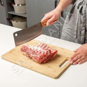 NAVA - THIKE CELIK INOKSI ME BISHT DRURI 31.5CM "CLEAVER NAVA TERRESTRIAL MEAT KNIFE SOLID 18 CM" - 5205746887556