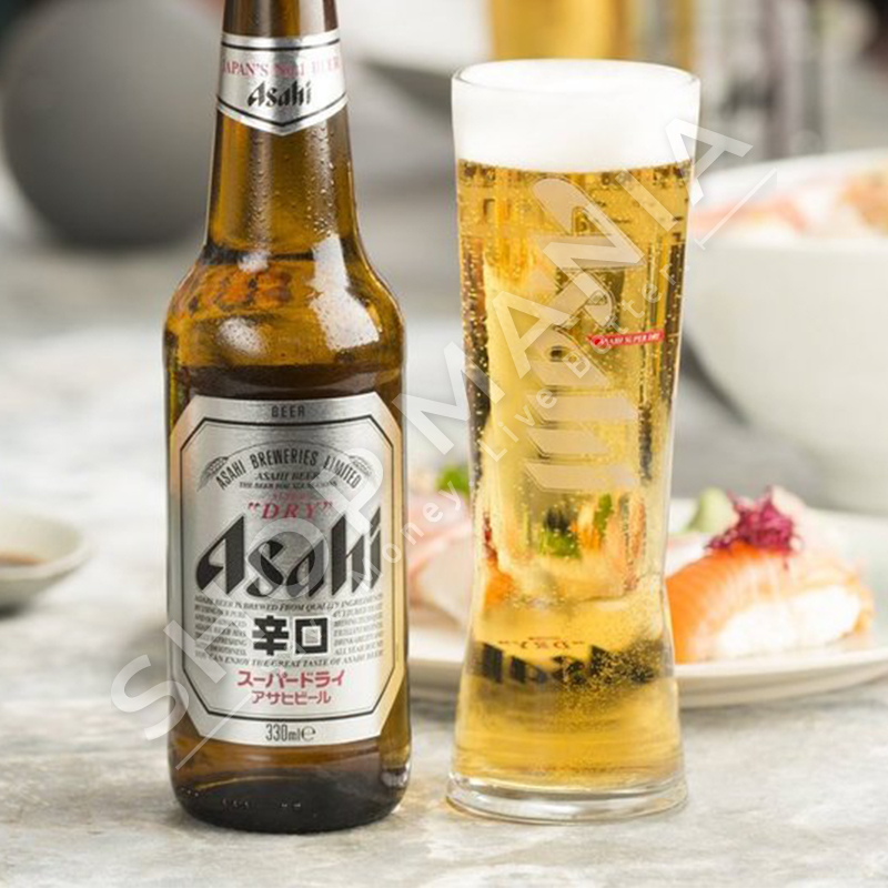 ASAHI - BIRRE BJONDE "SUPER DRY" - 330ML, 5.2% VOL.