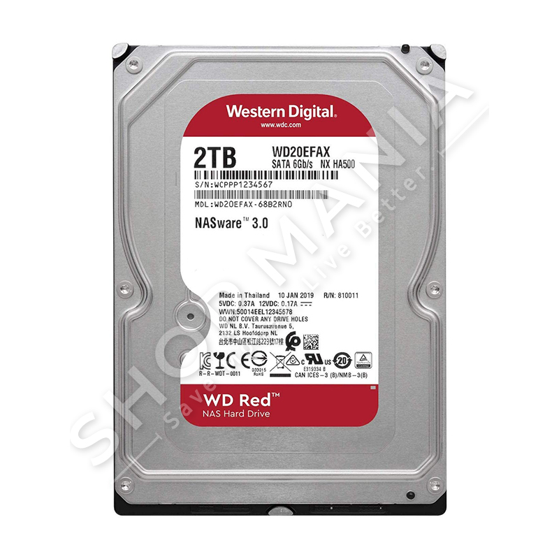 RED - HARD DISK RED HDD WD 2 TB 3.5" WD20EFAX