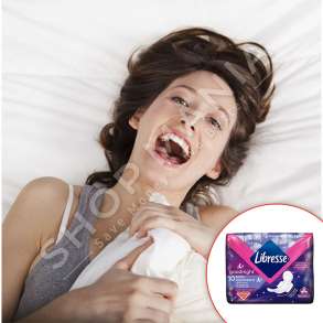 LIBRESSE - PECETA HIGJIENIKE MUJORE "MAXI NIGHT" - 10 COPE