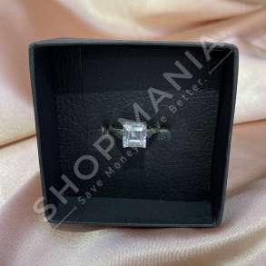 UNAZE ARGJEND ME GUR ZIRKONI "FORME KATRORE" - KL-195