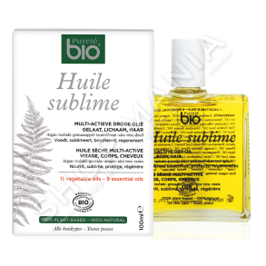 PURETÉ BIO - VAJ USHQYES, ZBUTES & FORCUES PER LEKUREN HUILE SUBLIME "HUILE SUBLIME MULTI-ACTIVE DRY OIL"