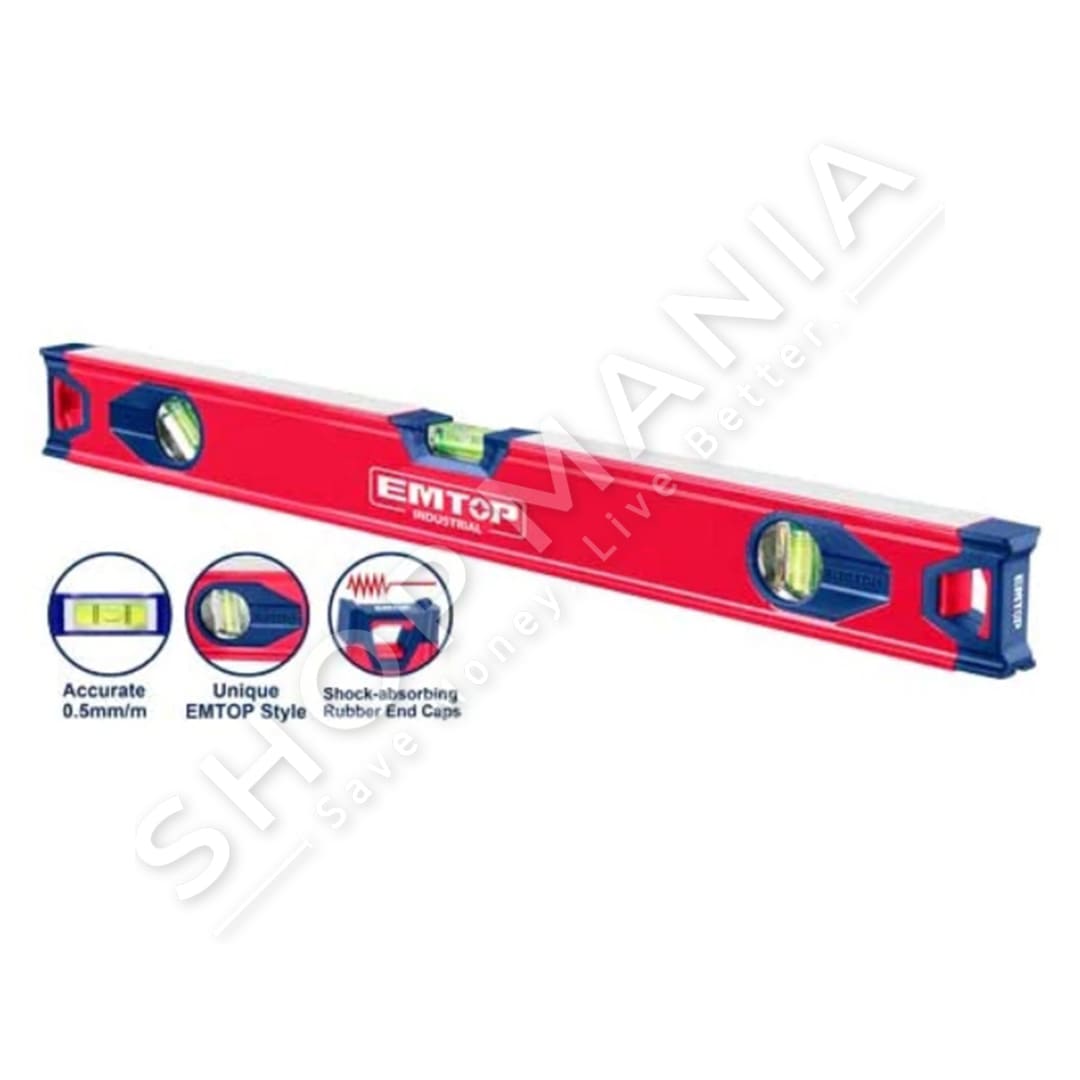 EMTOP - NIVEL ALUMINI ME 3 TREGUES  NIVELI 60CM - ESLL26001