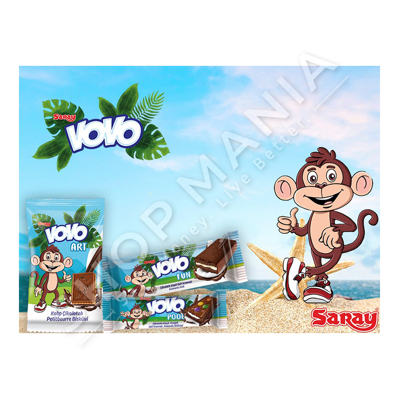 SARAY - MINI KEK ME KREM & COKOLLATE "VOVO FUN" - 40G