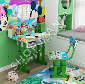TAVOLINE STUDIMI ME KARRIGE +3VJEC "FURNITURE DYNAMICS KIDS STUDY TABLE AND CHAIR" - D-001
