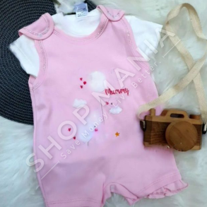 VESHJE PER FEMIJE 0-6 MUAJ (PALICETA+BLUZE+CORAPE) - BA-57