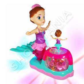 KUKULLA SIRENE ME MUZIKE & DRITA +3 VJEC "MUSICAL MERMAID DOLL PUSHES AND TURNS LIGHT" - ZR114-3