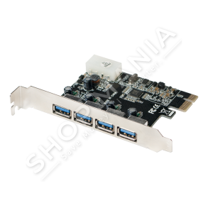 LOGILINK - KARTE RRJETI PCIE CARD 4 X USB 3.0 VIA VL805 5 GBIT/S - PC0057A