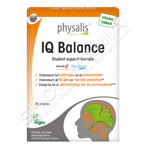 PHYSALIS - SUPLEMENT QE NDIHMON NE BALANCIMIN E SISTEMIT NERVOR & GJUMIN E SHENDETSHEM 30 TABLETA "IQ BALANCE" - 5412360019762