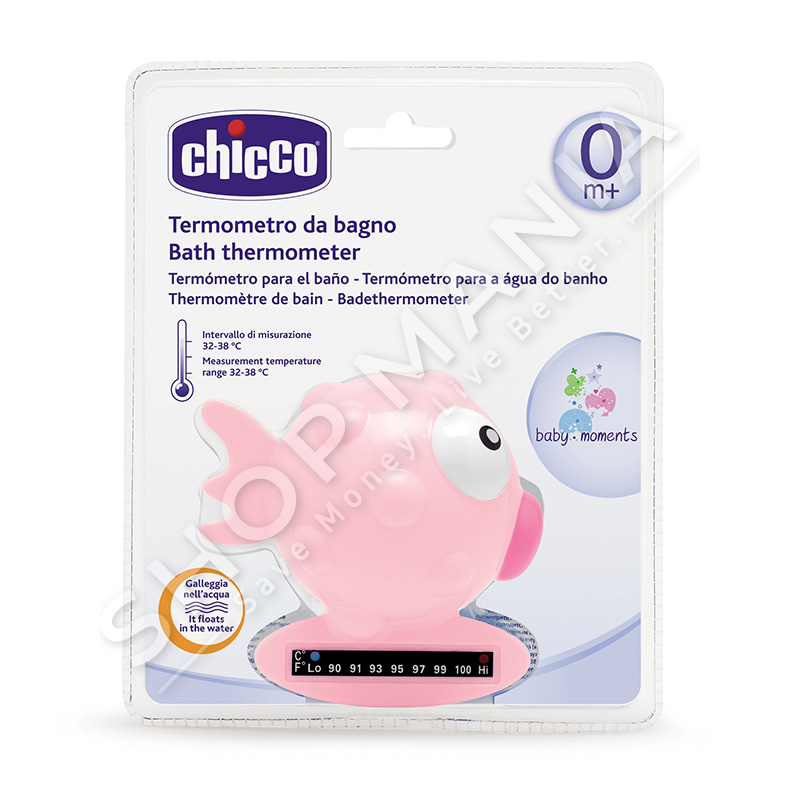 CHICCO - TERMOMETER UJI NE FORME PESHKU ROZE +0 MUAJ