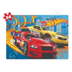 DIYTOY - SET PUZZLE 2NE1 124PJESE/+3VJEC "HOT WHEELS 2IN1 PUZZLE SET" - HBV00000SSFU3