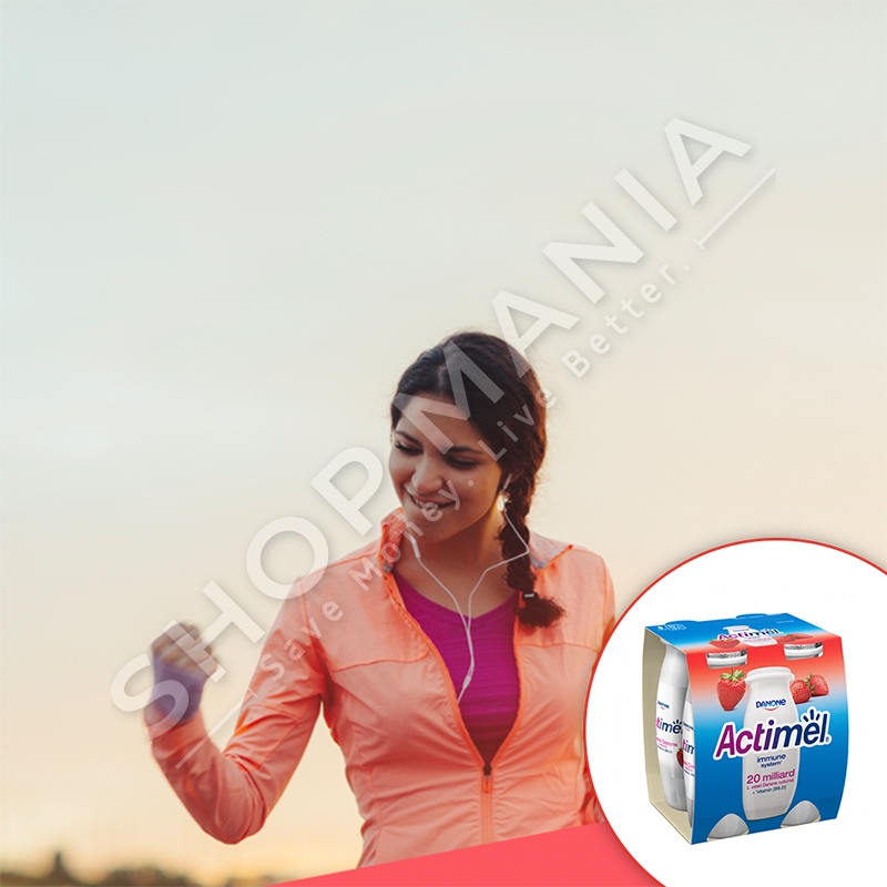 DANONE/ACTIMEL - KOS I LENGSHEM ME LULESHTRYDHE - 4 x 100G