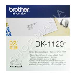 BROTHER - ETIKETA DK-11201 ETIKETA 29X90 MM NGJYRË E BARDHË 400 ET./RULON