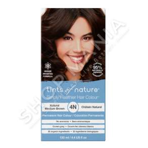 TINTS OF NATURE - BOJE FLOKESH "4N NATURAL MEDIUM BROWN - 130ML" - 704326100405