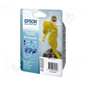 EPSON - MULTIPACK NGJYRË E ZEZË / NGJYRË E KALTËR / NGJYRË MAGENTA C13T048C4010 T048C 3 KARTUÇA ME BOJË: T0481 + T0482 + T0483