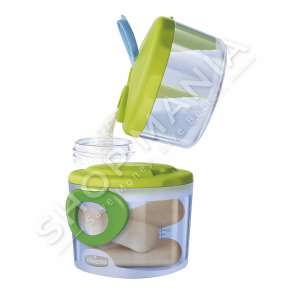 CHICCO - KONTENIER 2NE1 PER SISTEMIMIN E QUMESHTIT 2X180ML+300ML/+0MUAJSH "MILK POWDER DISPENSER SYSTEM" - 8058664052226