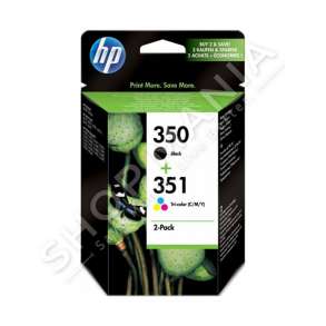 HP - MULTIPACK NGJYRË E ZEZË SD412EE 350+351 BOJË: HP 350 - CB335EE + HP 351 - CB337EE