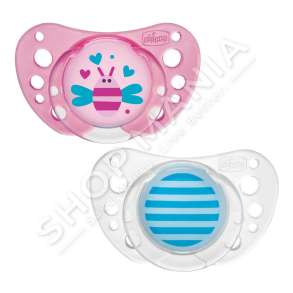 CHICCO - BIBERON FALLCO SILIKONI 2COPE/6-16MUAJSH "SOOTHER PHYSIOFORMA AIR LATEX PINK" - 8058664109623
