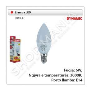 DYNAMIC  -  LLAMPE LED 6W E14 3000K