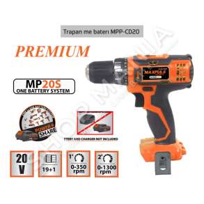 MAXPULS - TRAPAN/VIDATOR ME BATERI 20V - MP10299