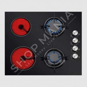 LUXELL - PIANURE ME 2 VATRA GAZI + 2 ELEKTRIKE "V6 – 22 PFY" - 3000W, 60CM