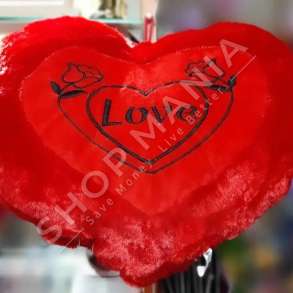 JASTEK DEKORATIV PELLUSHI NE FORME ZEMRE "LOVE" - DHA-BL-221