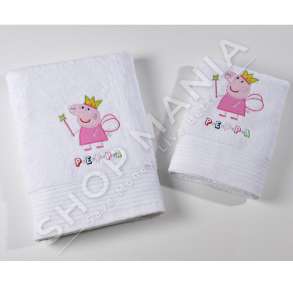 DOWN TOWN HOME - PESHQIR 100% PAMBUK "PEPPA PRINCESS" - 70X140CM