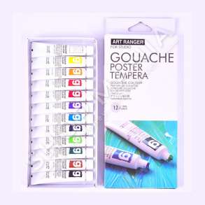 BOJRA GOUACHE SET 12 NGJYRA - 12 COPE X 12 ML