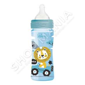 CHICCO - SHISHE ME BIBERON SILIKONI 250ML/+2MUAJSH "FEEDING BOTTLE WELL BEING" - 8058664129478