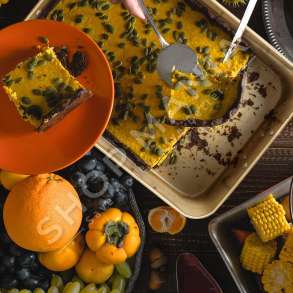 TAVE ME RRJETE "BAKER GOLD" - 40X28X8CM