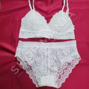 SET INTIMO TE BARDHA ME DANTELLE - IVI-006