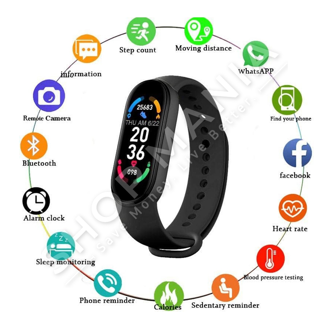 MOYE - SMART WATCH "SMART BAND FIT PRO M6 BLACK" - 8605042603732