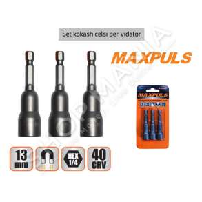 MAXPULS - SET ME 3 ADAPTOR MAGNETIKE 13MM/1/4" HEX - MP10414
