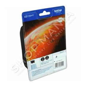 BROTHER - MULTIPACK NGJYRË E ZEZË LC1100HYBKBP2DR LC1100HY 2 KARTUÇA LC1100HYBK