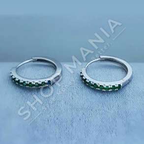 VATHE ARGJENDI ME GUR ZIRKONI JESHILE - DHA-BL3.5-135