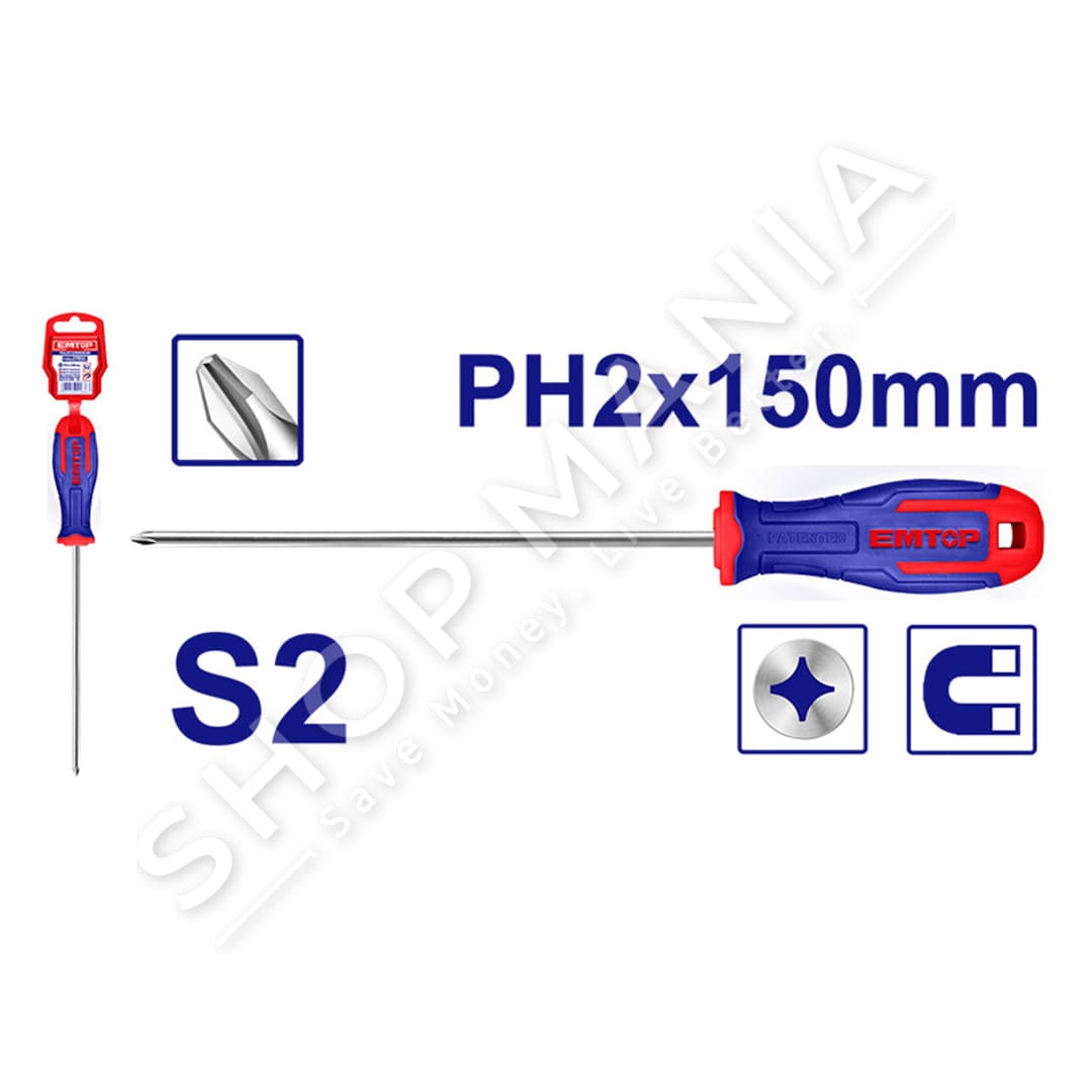 EMTOP - KACAVIDE ME MAGNET S2/ PH2X150MM - ESDRPH2602