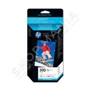 HP - VALUE PACK CG846EE 300 FOTOSET, 50 FOTO 10X15 CM + 1X HP 300 COLOR