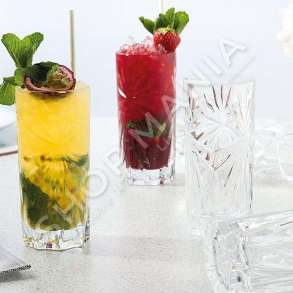 RCR - SET 6 GOTA PER PIJE TE GJATA ME DEKOR 360ML "OASIS" - 8007815262779