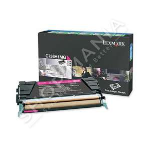 LEXMARK -  ORIGJINALE TONER NGJYRË MAGENTA C736H1MG RRETH 10000 FAQE I RIPËRDORSHËM