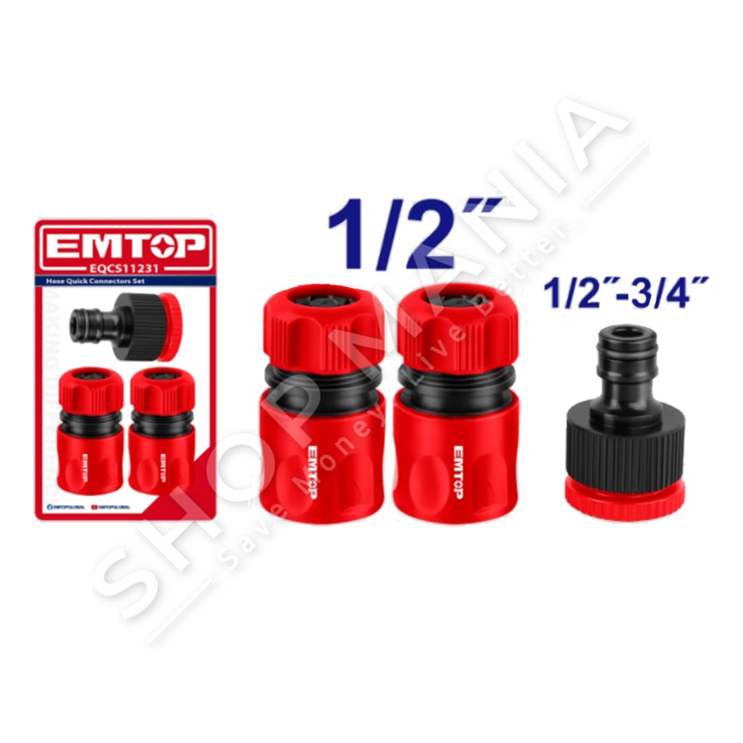 EMTOP - SET 3 COPE RAKORDERI UJI (ADAPTOR 1/2" & 3/4") - EQCS11231