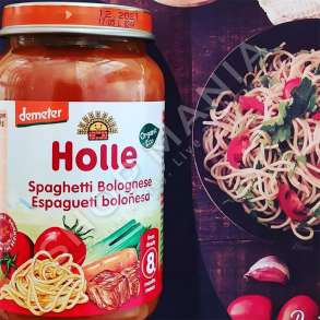 HOLLE - SPAGHETTI ME SALCE BOLOGNESE "ORGANIC" - 220G, + 8 MUAJ