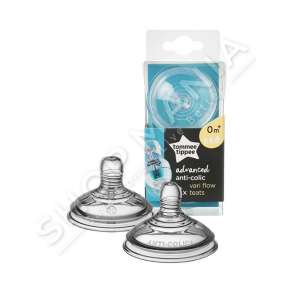 TOMMEE TIPPEE -  BIBERON SILIKONI  ANTI - KOLIK - 2 COPE, +0 MUAJ