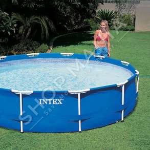 INTEX - PISHINE +6VJEC Ø366X76CM "ROUND METAL FRAME POOL" - 28210