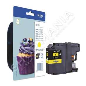BROTHER -  KARTUÇË ME BOJË NGJYRË E VERDHË LC123Y LC-123 DERI NË 600 FAQE