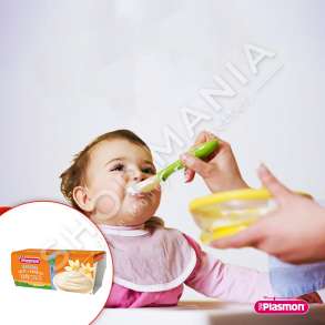 PLASMON - MERENDA ME QUMESHT & VANILJE - 2 x 120G, +6 MUAJ