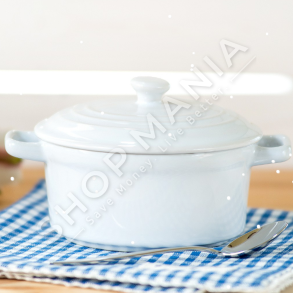 TOGNANA - TENXHERE ME KAPAK 13CM "CASSEROLE MININOVA LORY WHITE 13CM" - 8000257381473
