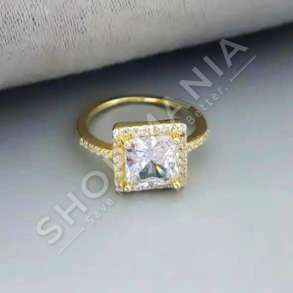 UNAZE ARGJEND ME GUR ZIRKON "RRETHORE - GOLD"