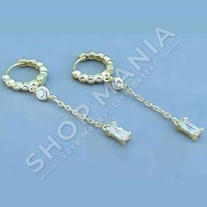 VATHE ARGJENDI ME GURE TE VEGJEL ZIRKONI