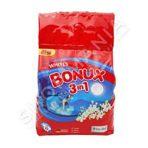 BONUX - DETERGJENT PLUHUR 3 NE 1 PER RROBA TE BARDHA "WHITE LILAC" - 20 LARJE