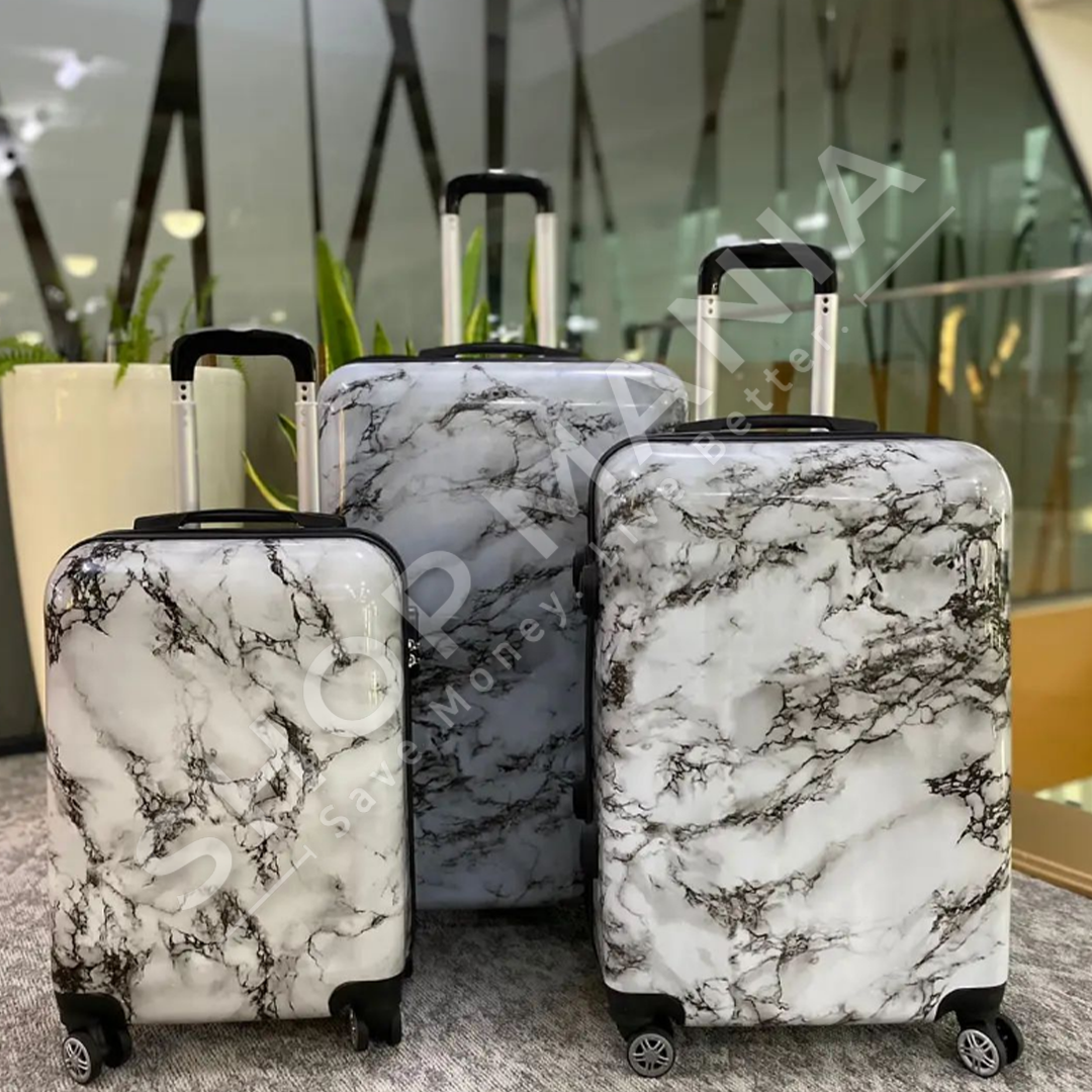 SET 3 VALIXHE UDHETIMI ME DIZAJN MERMERI